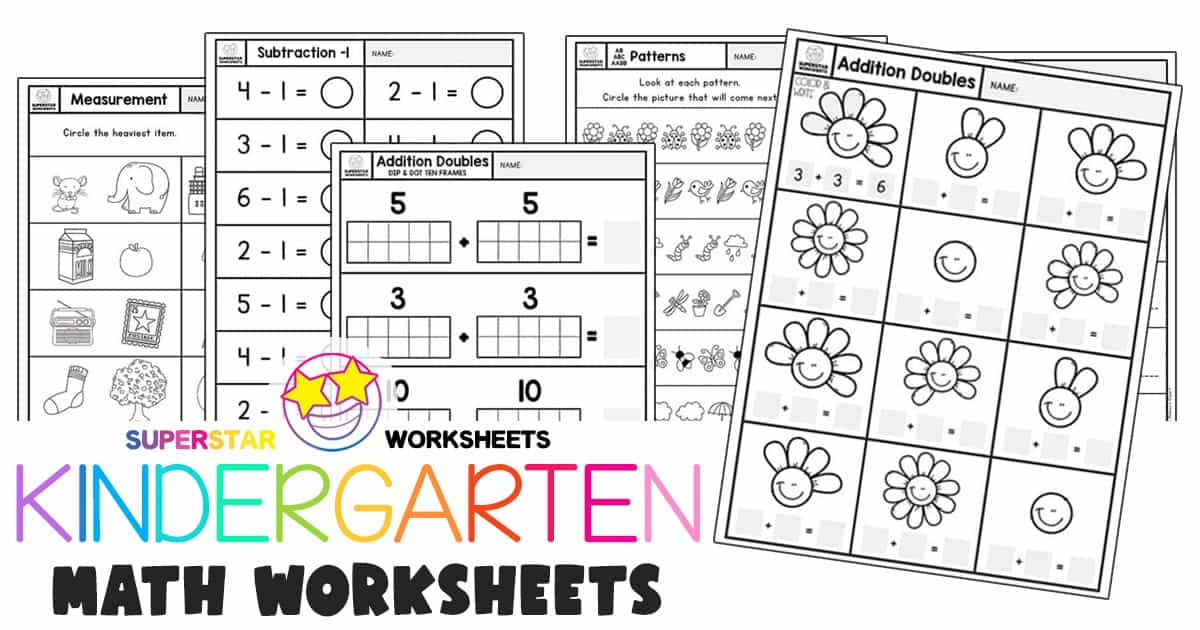 Kindergarten Worksheets -Worksheets Library