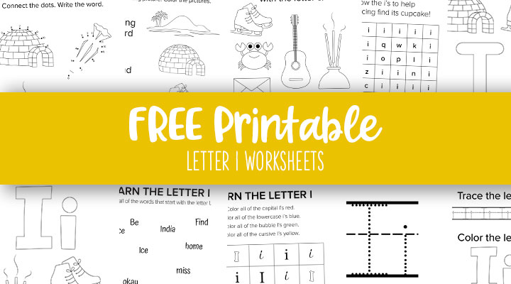 Letter I Worksheets - 50 FREE Printables | Printabulls