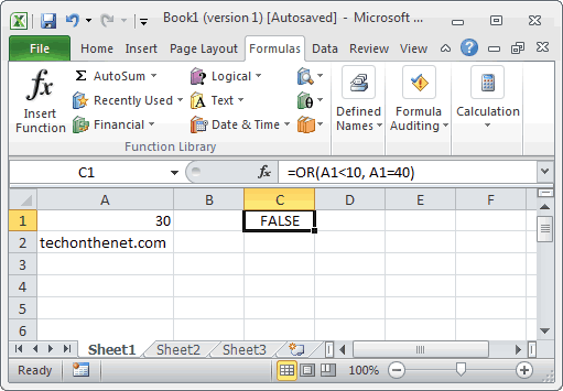 MS Excel: How to use the OR Function (WS)