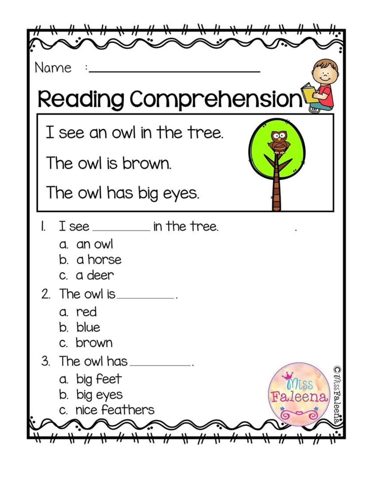 SOLUTION: Grade 2 worksheet reading comprehension - Studypool