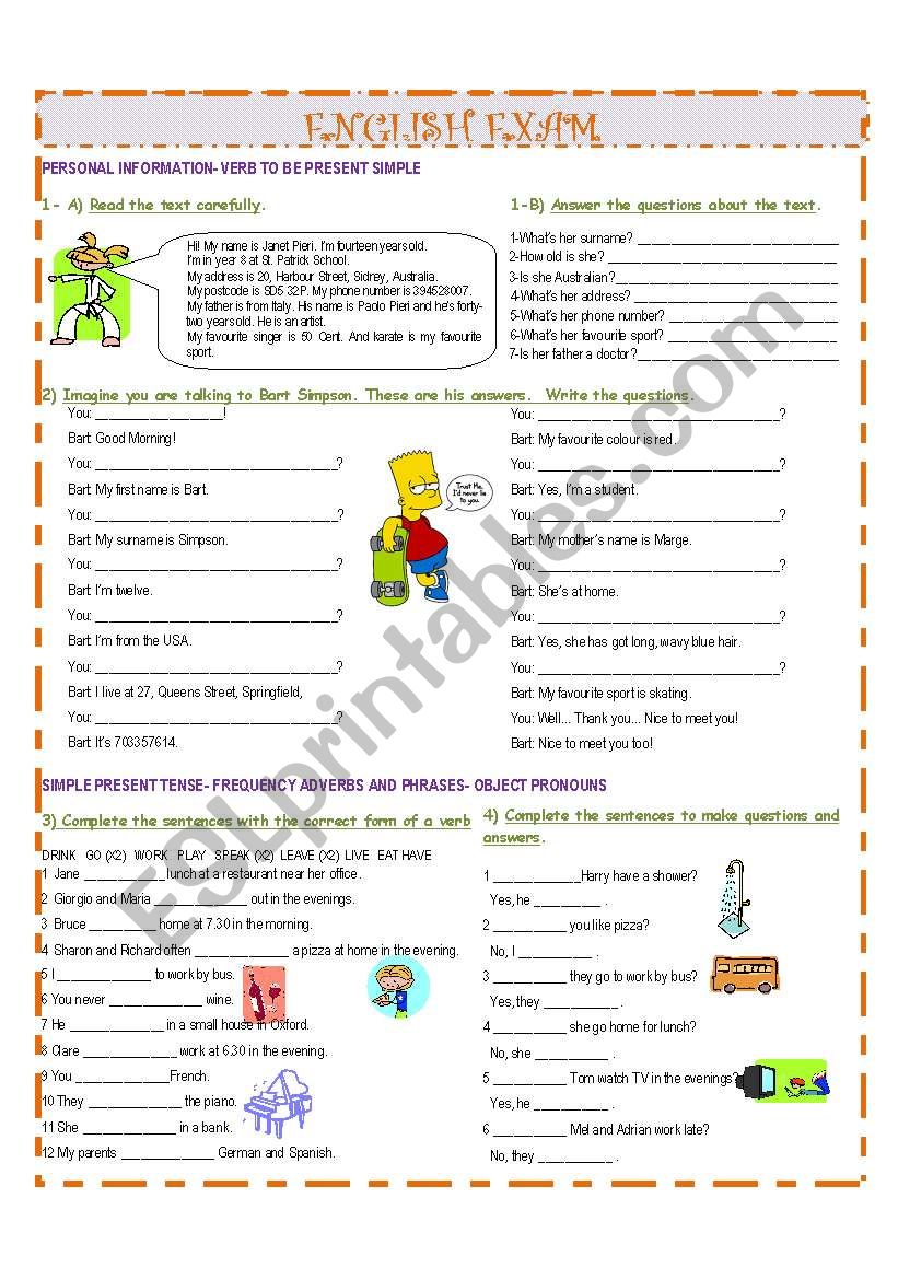 GRAMMAR WORKSHEET - ESL worksheet by meuge