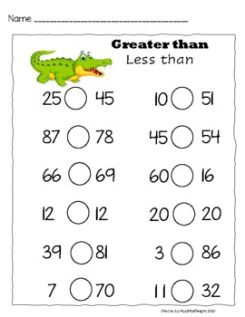 Greater than less than worksheet worksheets library