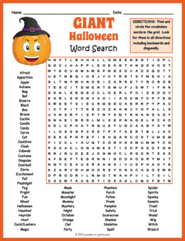 worksheet halloween word search