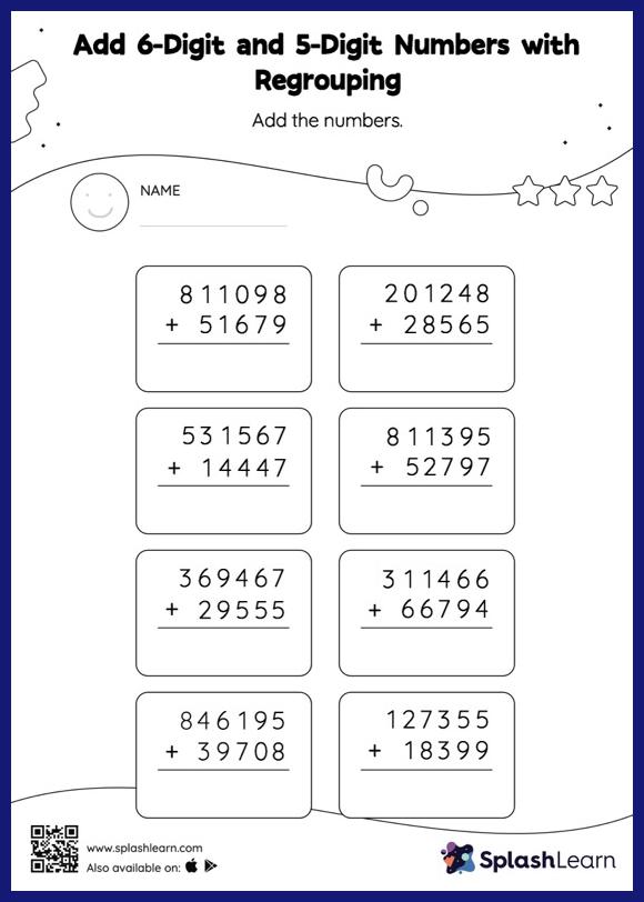 worksheet in addition with