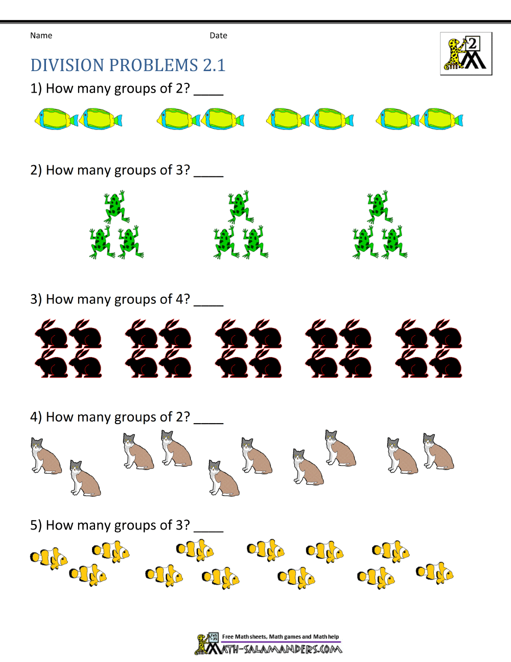 worksheet in division for grade