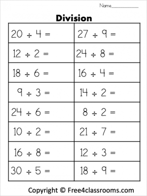 Division Archives FREE and No Login - Free4Classrooms