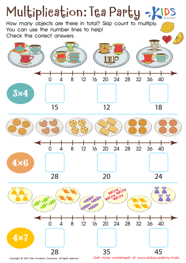 3rd Grade Math Worksheet Multiplication: Free Printable PDF for Kids