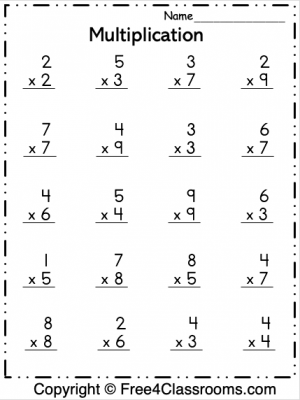 Multiplication Archives FREE and No Login - Free4Classrooms