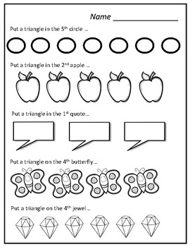 Ordinal Numbers. Math. Worksheets. Kindergarten. K5 Math worksheets library