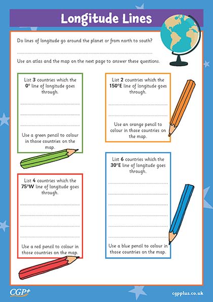 worksheet latitude and longitude grid
