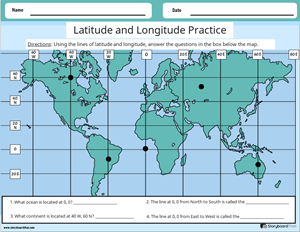 Free Latitude and Longitude Worksheet Templates - Worksheets Library