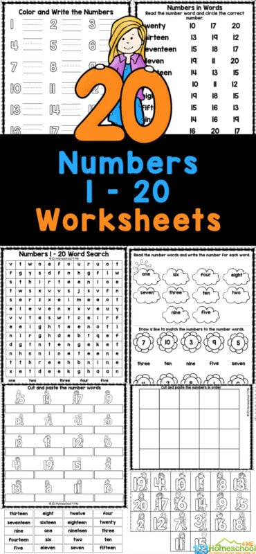 worksheet learning the number 1
