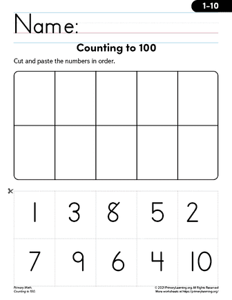 Counting 1-10 Worksheet  
