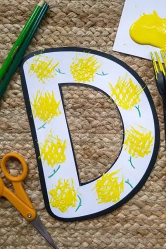 worksheet letter d crafts