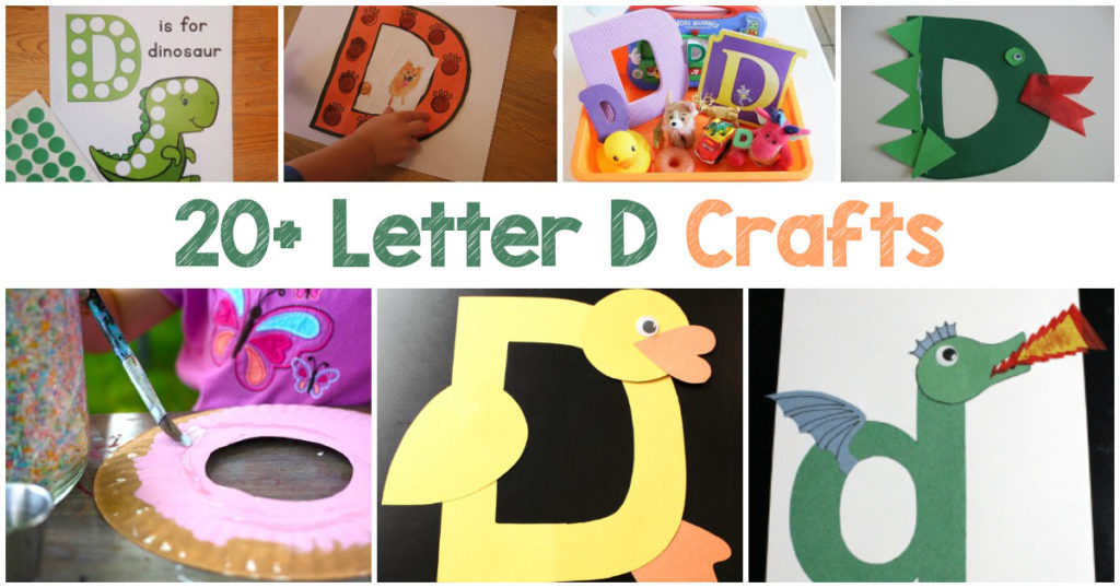 worksheet letter d crafts