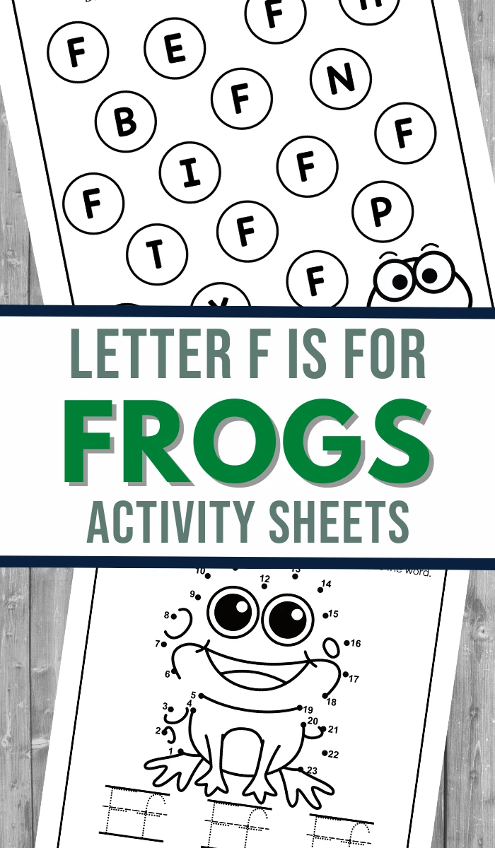 Letter F is for Frog Worksheets - 3 Boys and a Dog