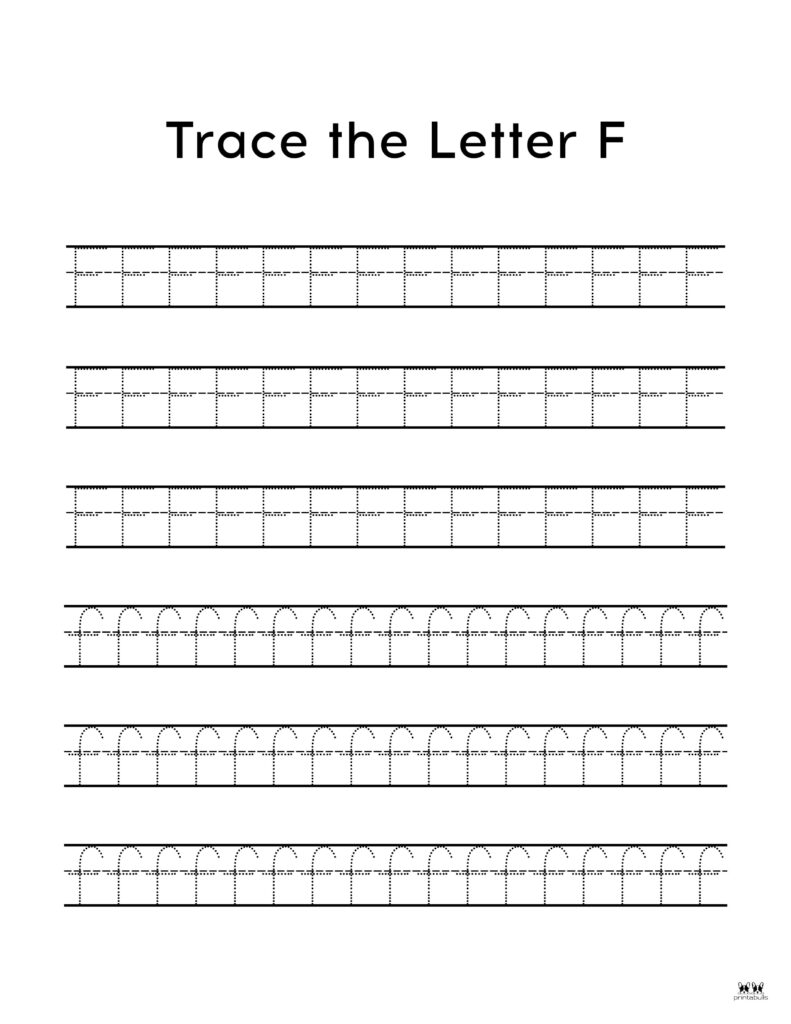 Letter F Worksheets - 50 FREE Printables | Printabulls