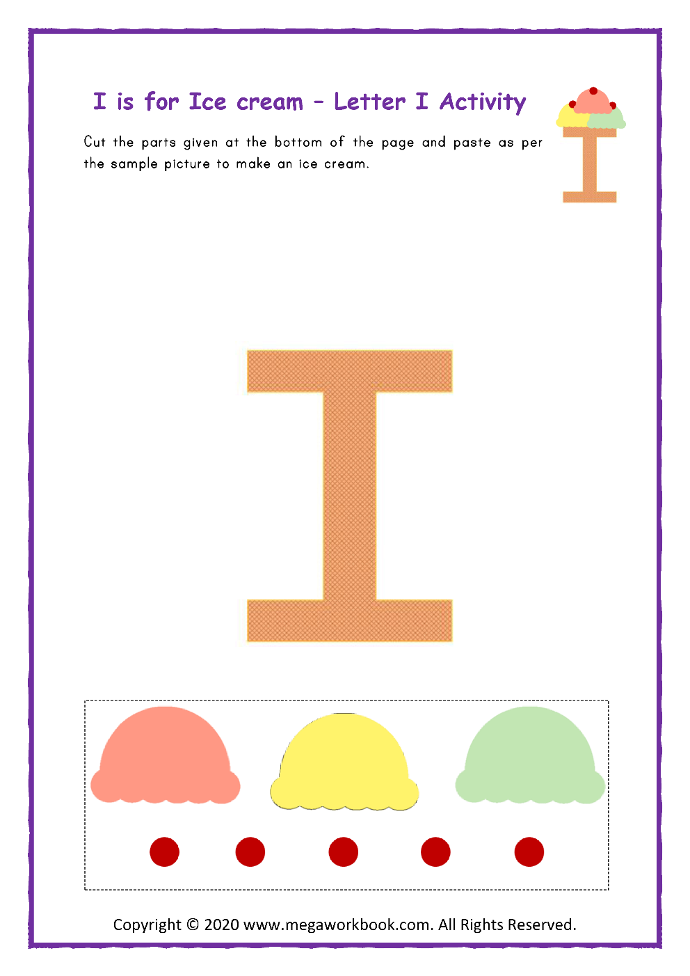 Letter I Worksheets - Letter I Crafts - Letter I Activities For ...