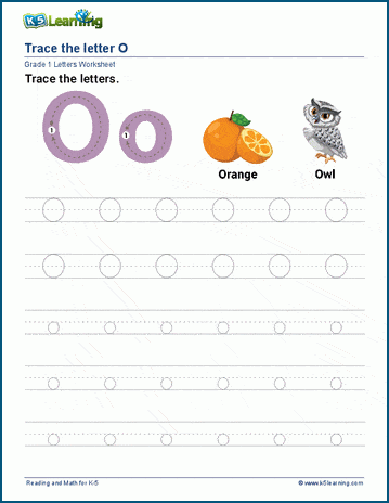Letter O Worksheets | Worsheets library