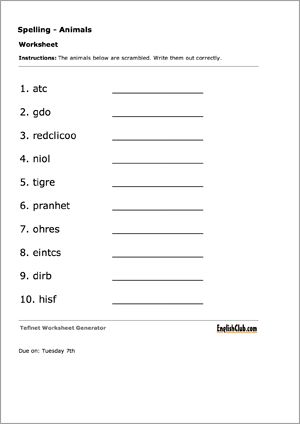 Worksheet Maker | ESL Worksheets |EnglishClub | Worksheet maker ...