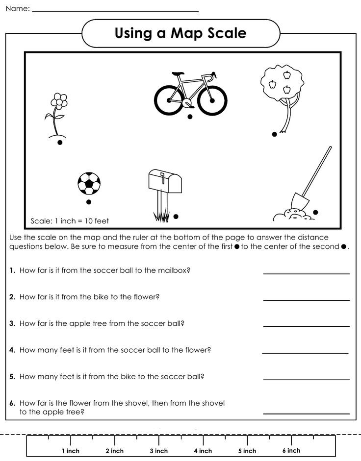 Map With Scale Worksheets