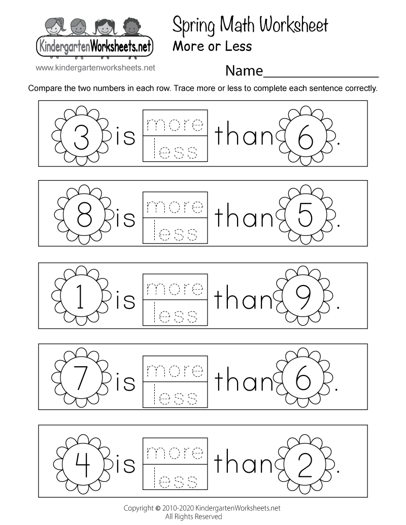 Spring Math Worksheet - Free Printable, Digital, &  PDF