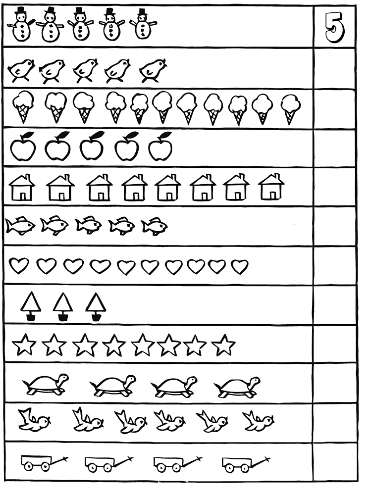 Free Printable Math Kindergarten Worksheets