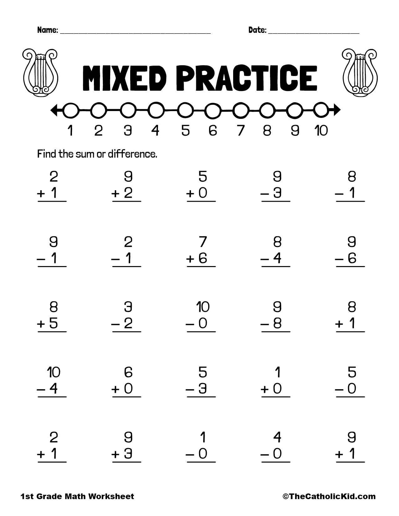 worksheet mathematics