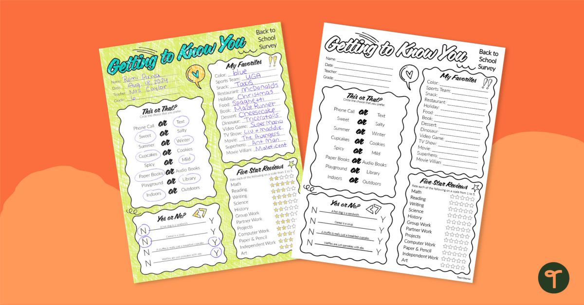 worksheet middle school