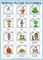 worksheet months of