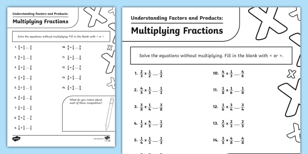 Understanding Factors and Products: Multiplying Fractions by Fractions