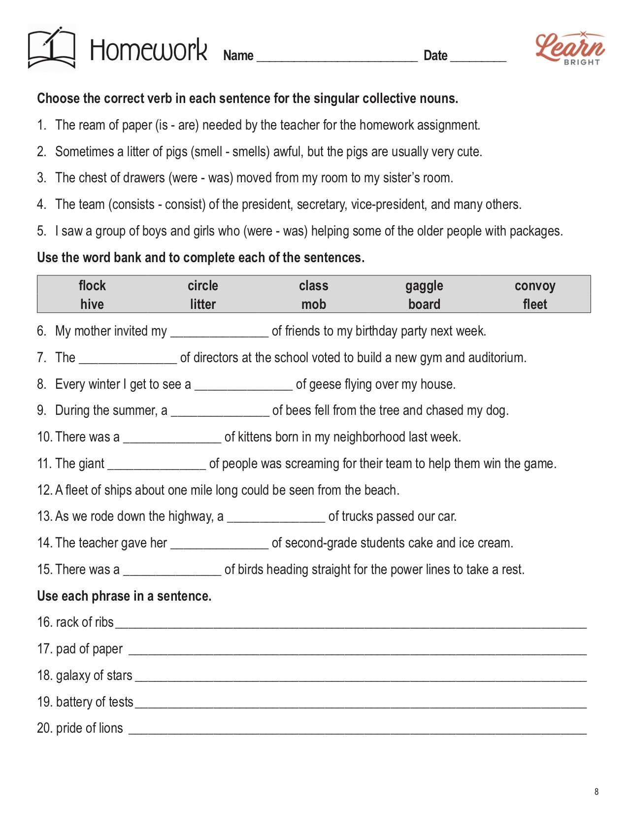 Common and proper nouns worksheets | English grammar printables ...