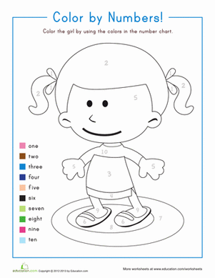worksheet numbers 1 10