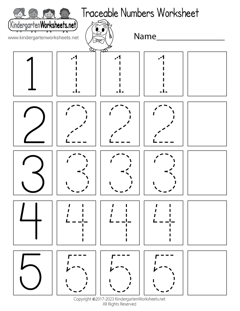 Traceable Numbers Worksheet - Free Printable, Digital, &  PDF