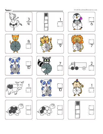 worksheet numerator and denominator