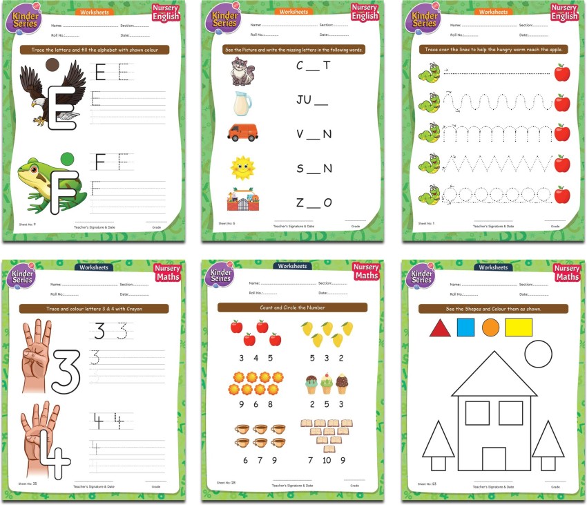 worksheet nursery