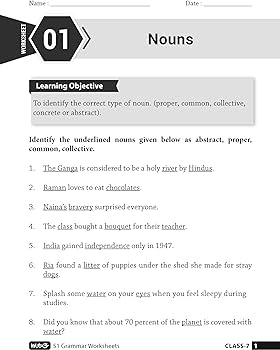 worksheet of english grammar