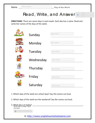 worksheet of english