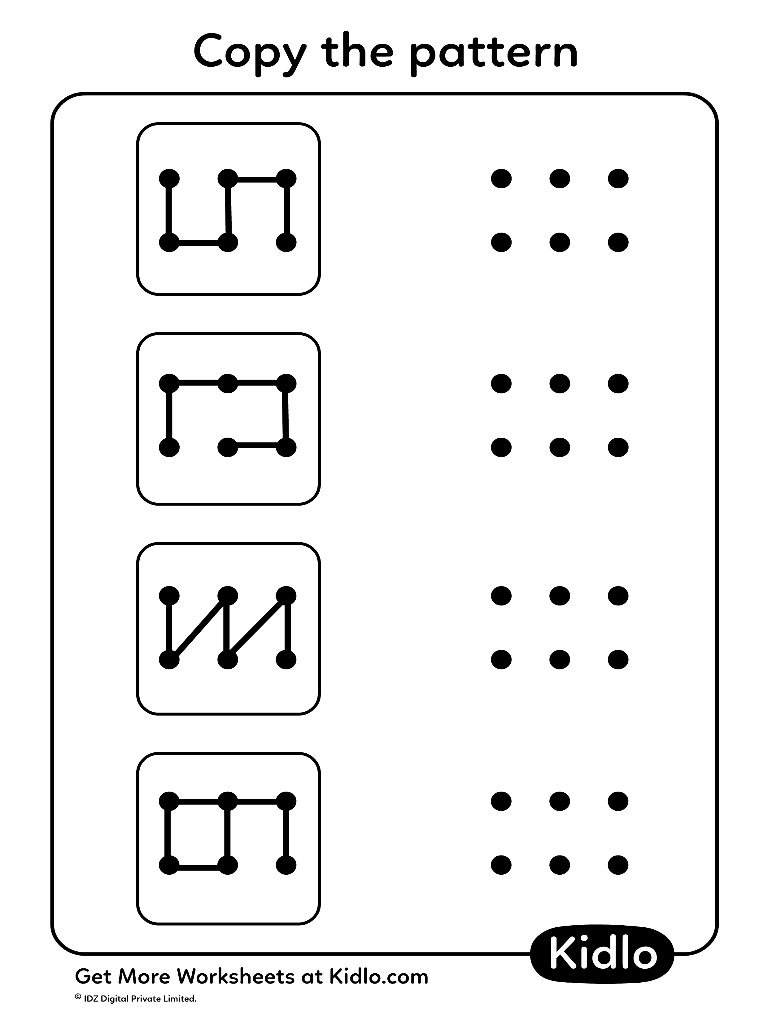 worksheet of pattern