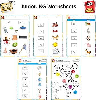 YOUR BUDDY - Activity Book | Workbook for JUNIOR.KG kids (4 - 5 yr)| 300+  Worksheet of Math, Literacy &  EVS| Set of 5 Workbook + BAG | Learning ...