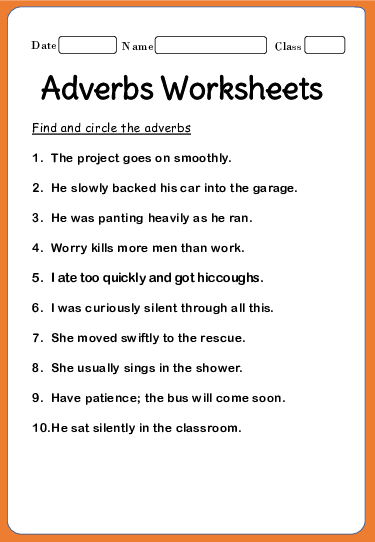 Printable Adverb worksheets for 2nd Grade - Exercise 2 - Your Home ...