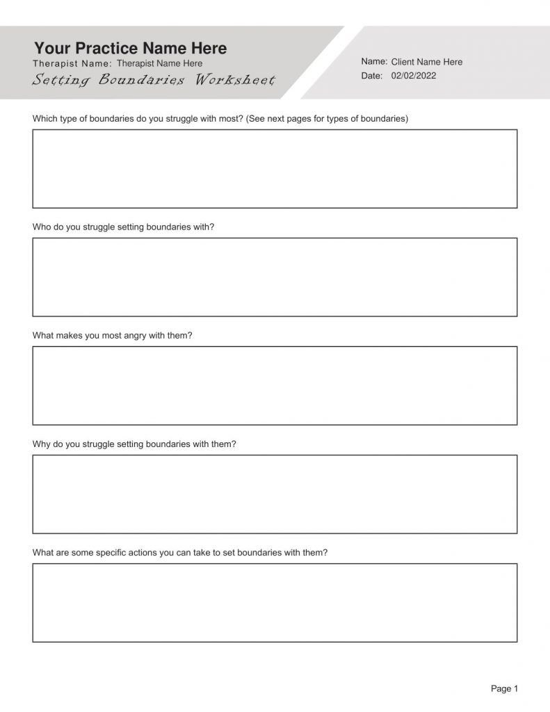 Somatic Therapy Worksheets Bundle (Editable, Fillable, Printable PDFs)