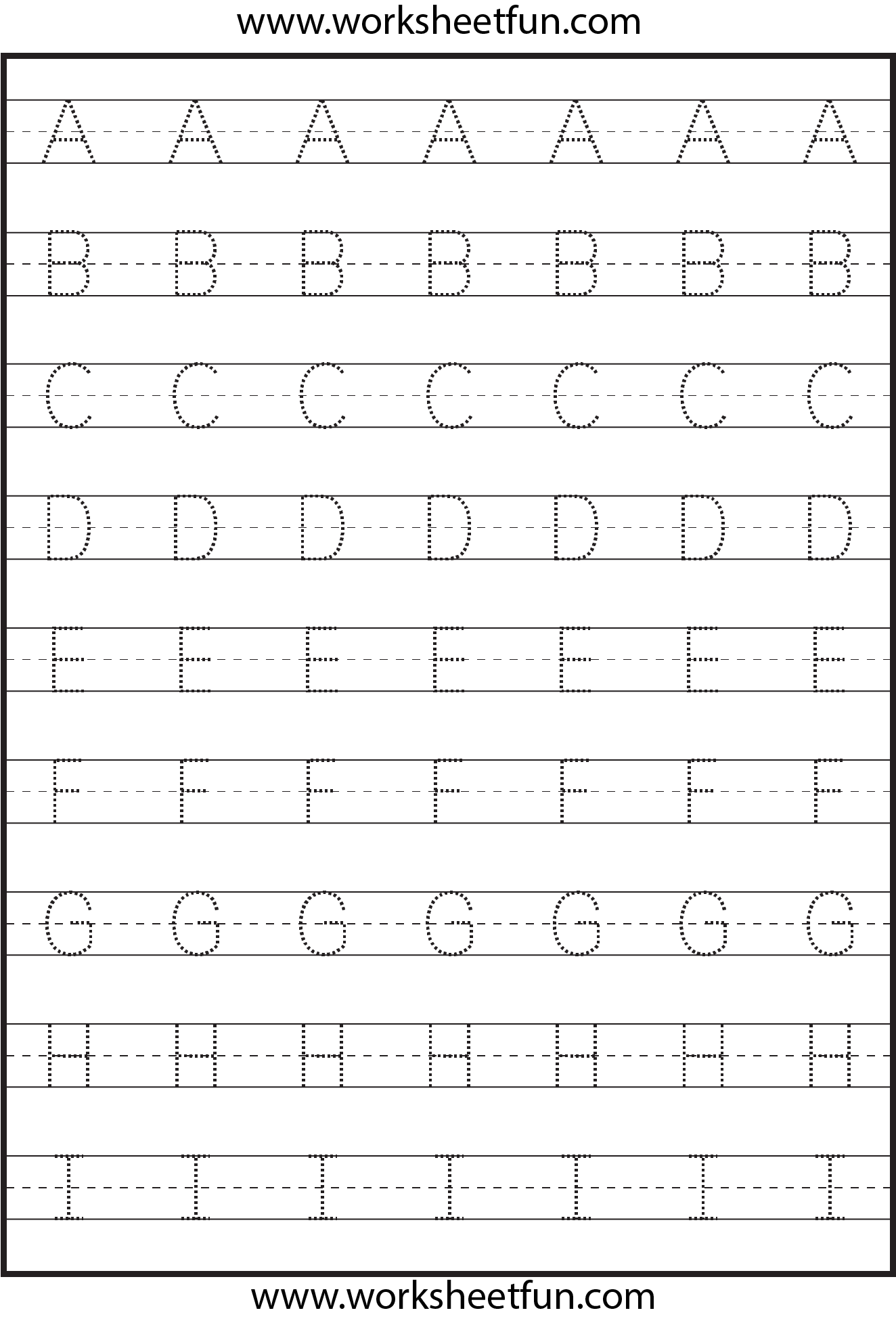 Tracing - Uppercase Letters - Capital Letters - 3 Worksheets ...