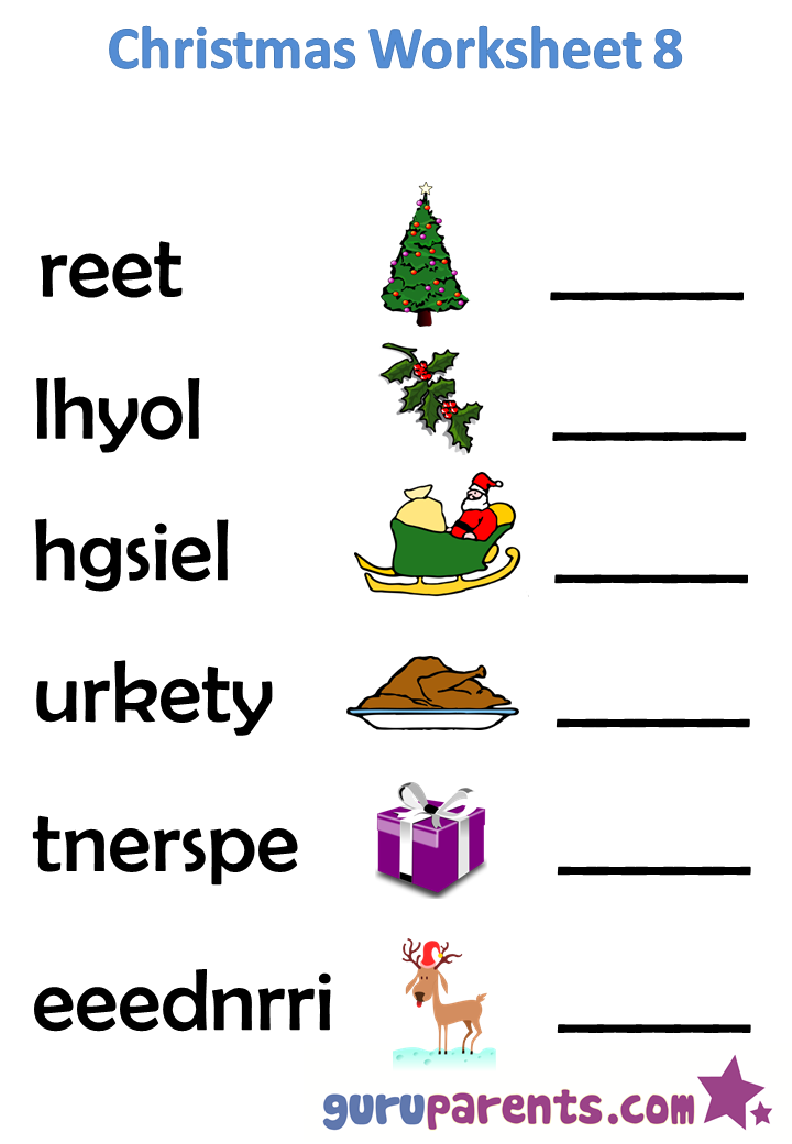 Christmas Worksheets | guruparents