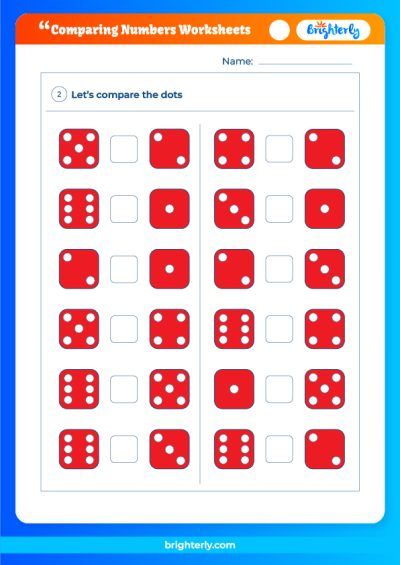 Free Printable Comparing Numbers Worksheets [PDFs] Brighterly.com