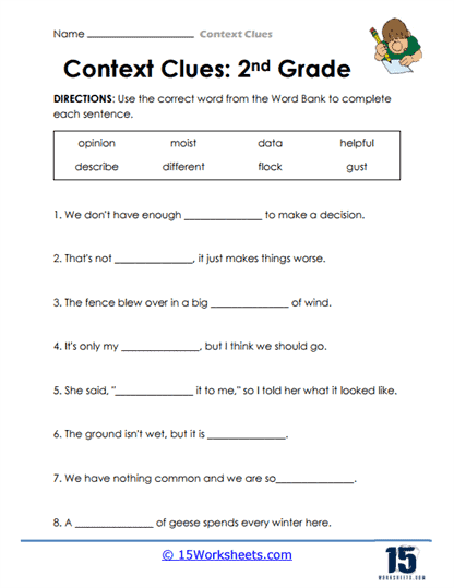 Context Clues Worksheets - 15 Worksheets Library