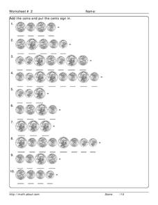 worksheet on counting money for 3rd grade