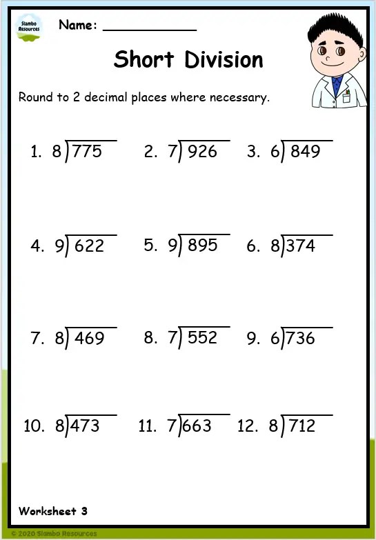 Grade 5 Division Worksheets | Free Printables | Math Worksheets