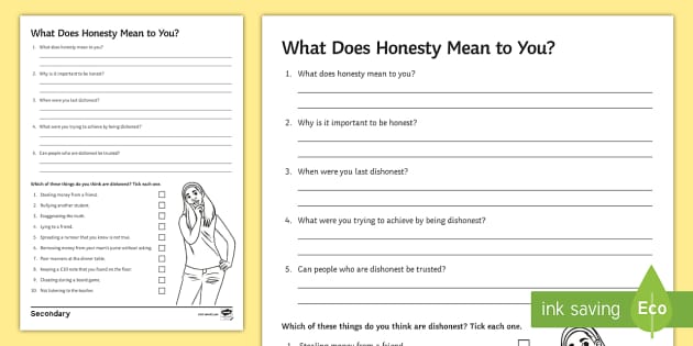 Honesty Worksheet for Kids   | Twinkl USA