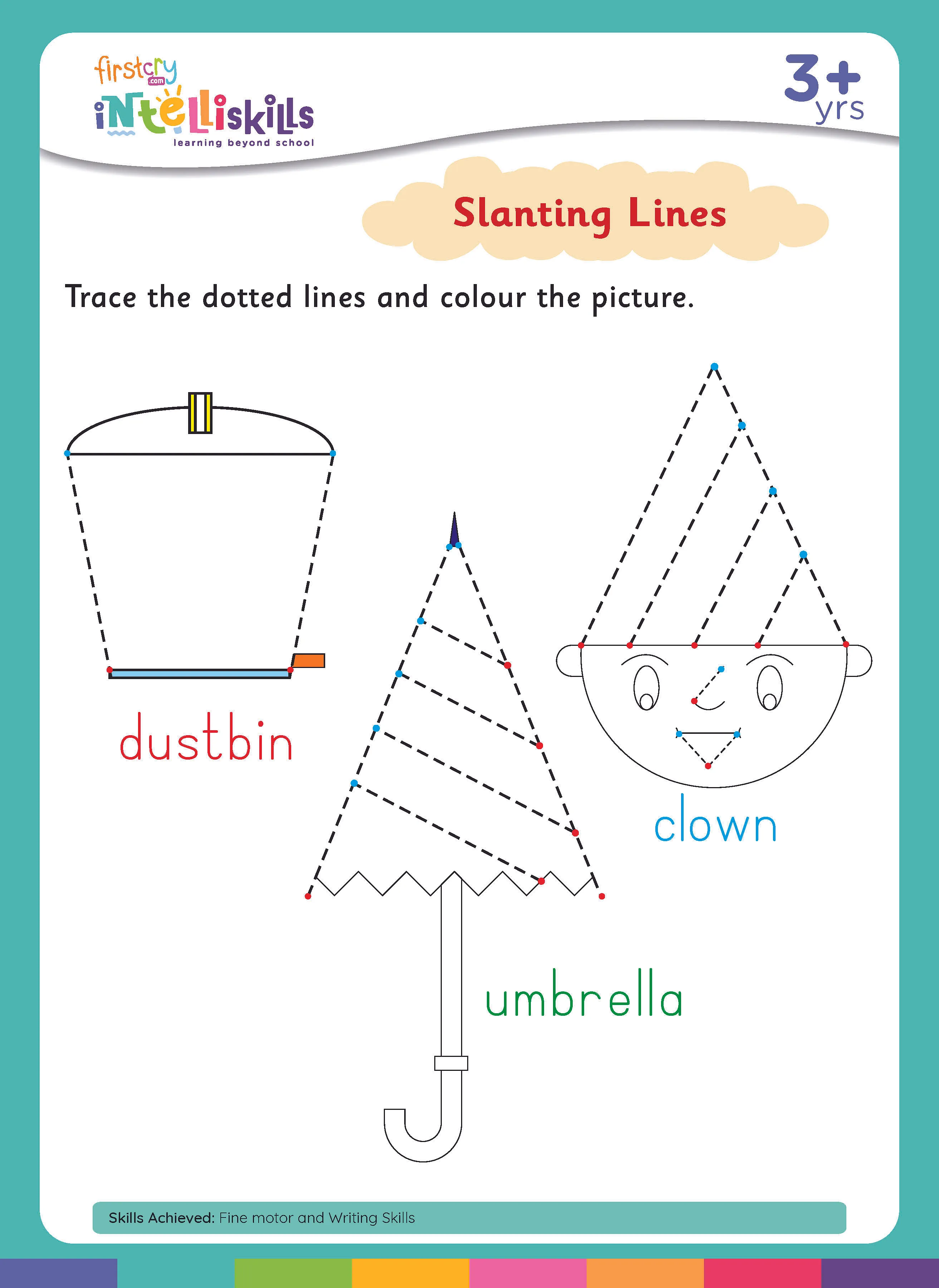 Slanting lines Free & Printables Worksheet at FirstCry Intelli ...